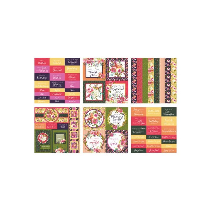 (PB1980)The Paper Boutique Peony Dreams 8x8 Embellishments Pad