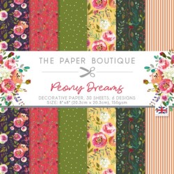 (PB1979)The Paper Boutique Peony Dreams 8x8 Paper Pad