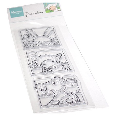 (CS1115)Stamp Silhouette Hetty's Peek-a-boo Spring Animals