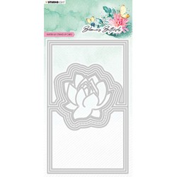 (SL-BB-CD487)Studio Light SL Cutting Die Water Lily card Blooming Butterfly nr.487