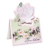(SL-BB-CD487)Studio Light SL Cutting Die Water Lily card Blooming Butterfly nr.487