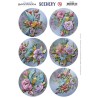 (CDS10082)Scenery - Yvonne Creations - Aquarella - Birds and Flowers Round