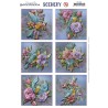 (CDS10083)Scenery - Yvonne Creations - Aquarella - Birds and Flowers Round
