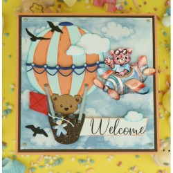 copy of (YCD10300)Dies - Yvonne Creations - Hello World - Welcome Baby