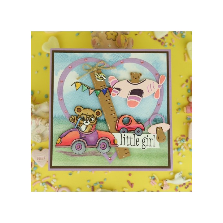 (YCD10302)Dies - Yvonne Creations - Hello World - Baby Toys
