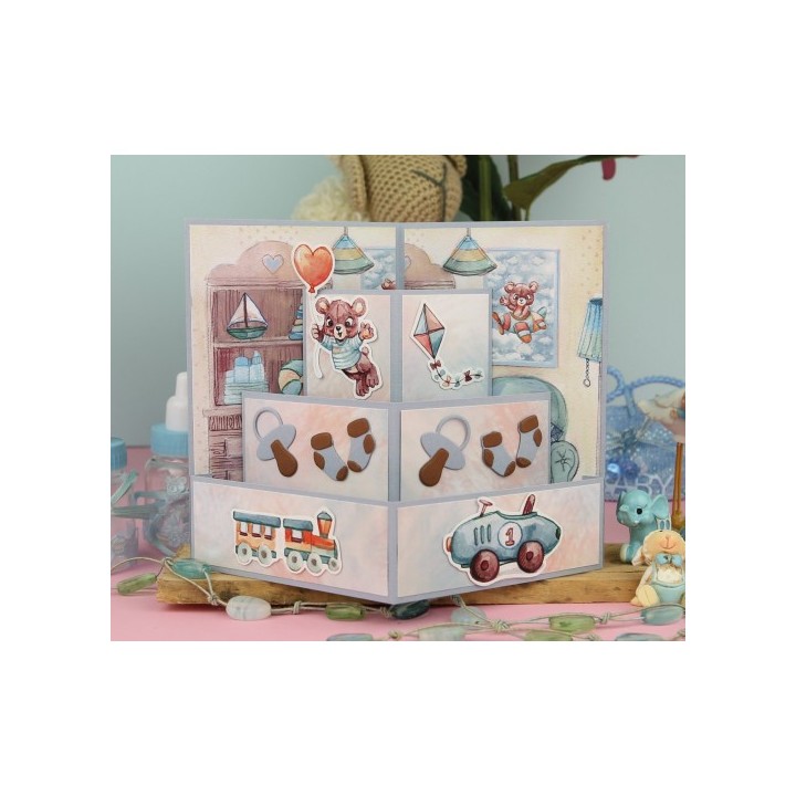 (YCD10302)Dies - Yvonne Creations - Hello World - Baby Toys