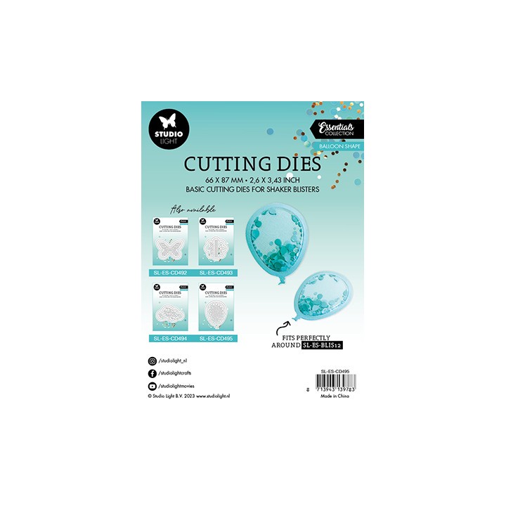 (SL-ES-CD495)Studio Light SL Cutting Die Balloon shape Essentials nr.495