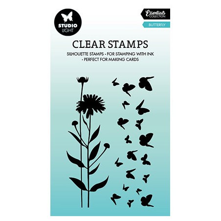 (SL-ES-STAMP384)Studio light SL Clear stamp Butterfly Essentials nr.384
