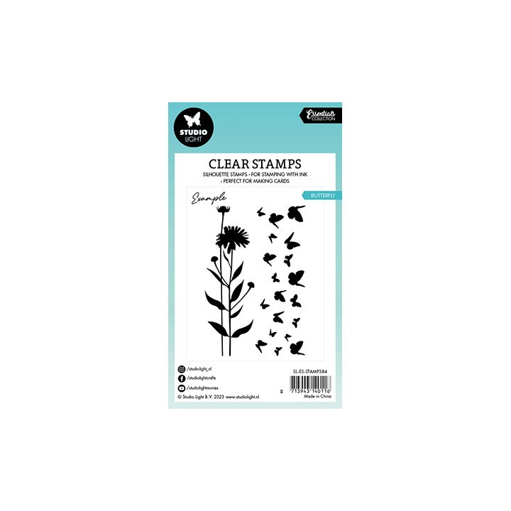 (SL-ES-STAMP384)Studio light SL Clear stamp Butterfly Essentials nr.384