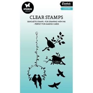 (SL-ES-STAMP385)Studio light SL Clear stamp Love bird Essentials nr.385
