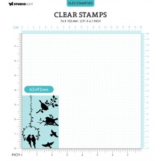 (SL-ES-STAMP385)Studio light SL Clear stamp Love bird Essentials nr.385