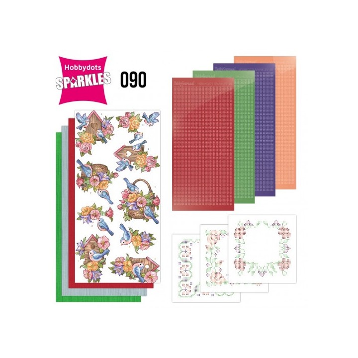 (SPDO090)Sparkles Set 90 - Yvonne Creations - Birdhouse With Birds