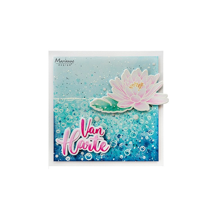 (TC0905)Clear stamp Tiny's Flowers - Water lily