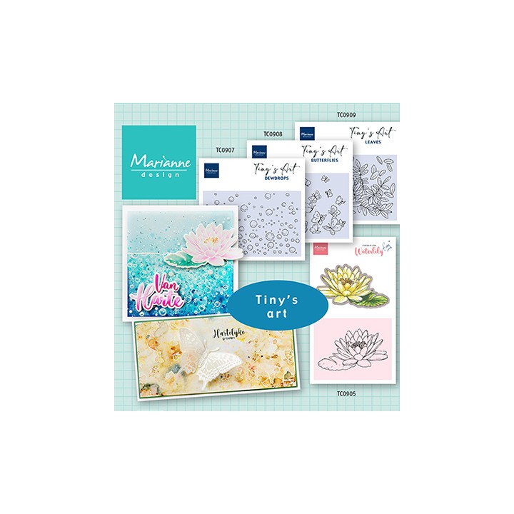 (TC0907)Clear stamp Tiny's Art - Dew drops