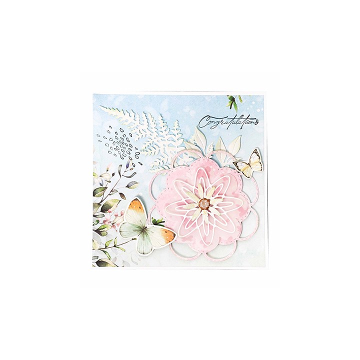 (SL-BB-CD482)Studio Light SL Cutting Die Shaker Labels Blooming Butterfly nr.482