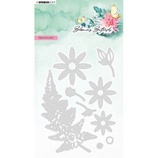 (SL-BB-CD483)Studio Light SL Cutting Die Fresh as a daisy Blooming Butterfly nr.483