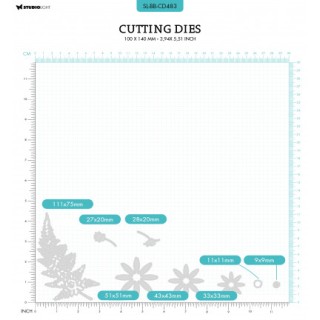 (SL-BB-CD483)Studio Light SL Cutting Die Fresh as a daisy Blooming Butterfly nr.483