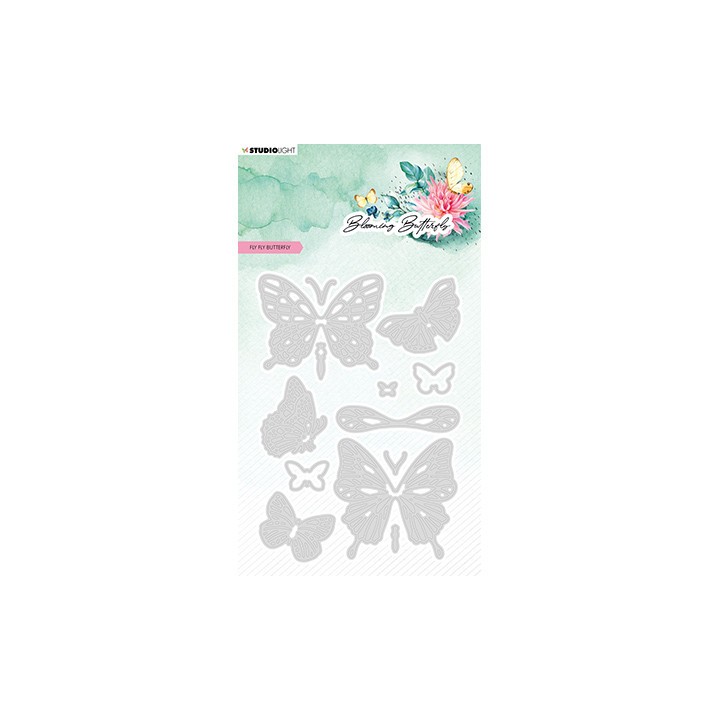 (SL-BB-CD484)Studio Light SL Cutting Die Fly fly butterfly Blooming Butterfly nr.484