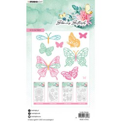 (SL-BB-CD484)Studio Light SL Cutting Die Fly fly butterfly Blooming Butterfly nr.484