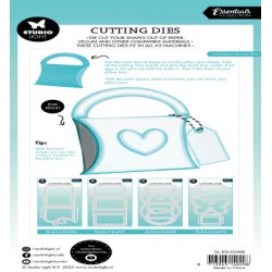 (SL-ES-CD498)Studio Light SL Cutting Die Hand bag box Essentials nr.498