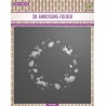 (EF3D067)Nellie's Choice Embossing Easter Wreath