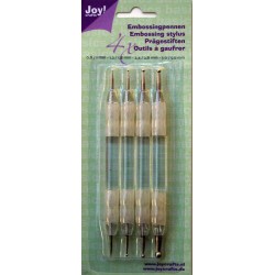 (6200/0023)Joy! Crafts Set van 4 embossing pennen 0,8/1,0mm - 1,2/1,8 - 2,4/2,8 - 3,0/5,0mm