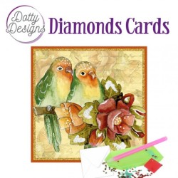 (DDDC1115)Dotty Designs Diamond Cards - Lovebirds