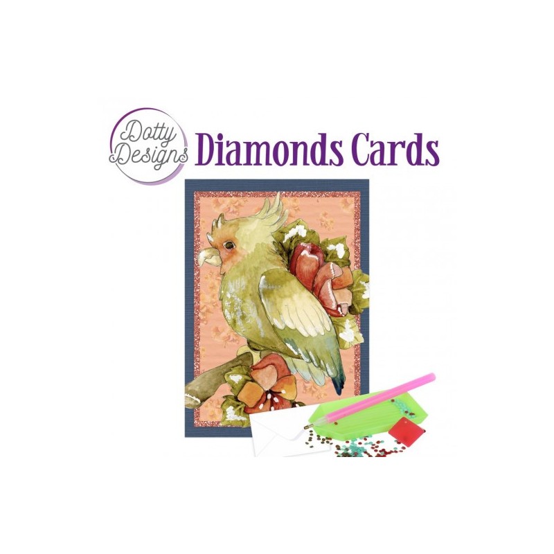 (DDDC1116)Dotty Designs Diamond Cards - Cockatoo
