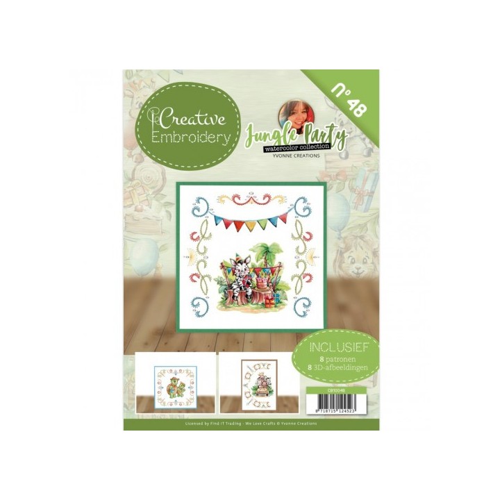 (CB10048)Creative Embroidery 48 - Yvonne Creations - Jungle Party