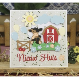 (DBAD10011)Designed by Anna - Mix and Match Cutting Dies - Sun and Clouds