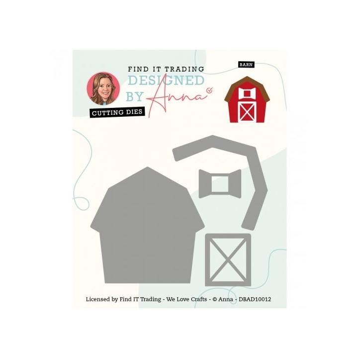 (DBAD10012)Designed by Anna - Mix and Match Cutting Dies - Barn