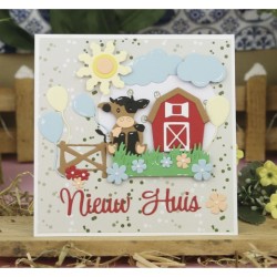 (DBAD10012)Designed by Anna - Mix and Match Cutting Dies - Barn