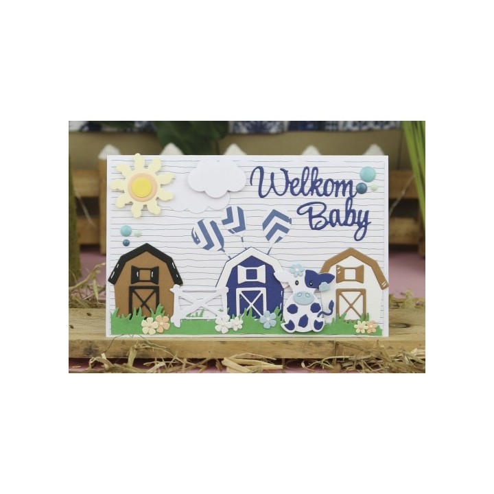 (DBAD10012)Designed by Anna - Mix and Match Cutting Dies - Barn