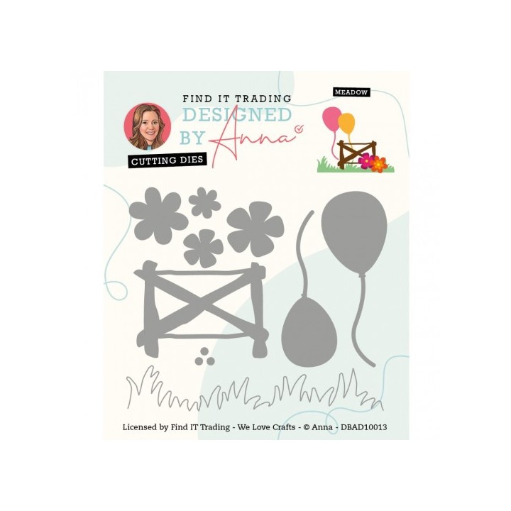 (DBAD10013)Designed by Anna - Mix and Match Cutting Dies - Meadow