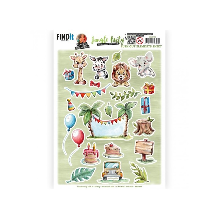 (SB10742)Push Out - Yvonne Creations - Jungle Party - Small Elements - B
