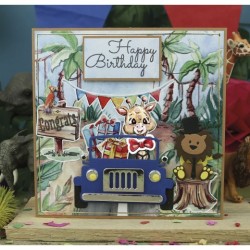 (YCD10303)Dies - Yvonne Creations - Jungle Party - Jungle Car