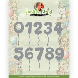 (YCD10304)Dies - Yvonne Creations - Jungle Party - Jungle Numbers