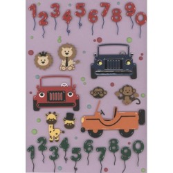(YCD10304)Dies - Yvonne Creations - Jungle Party - Jungle Numbers