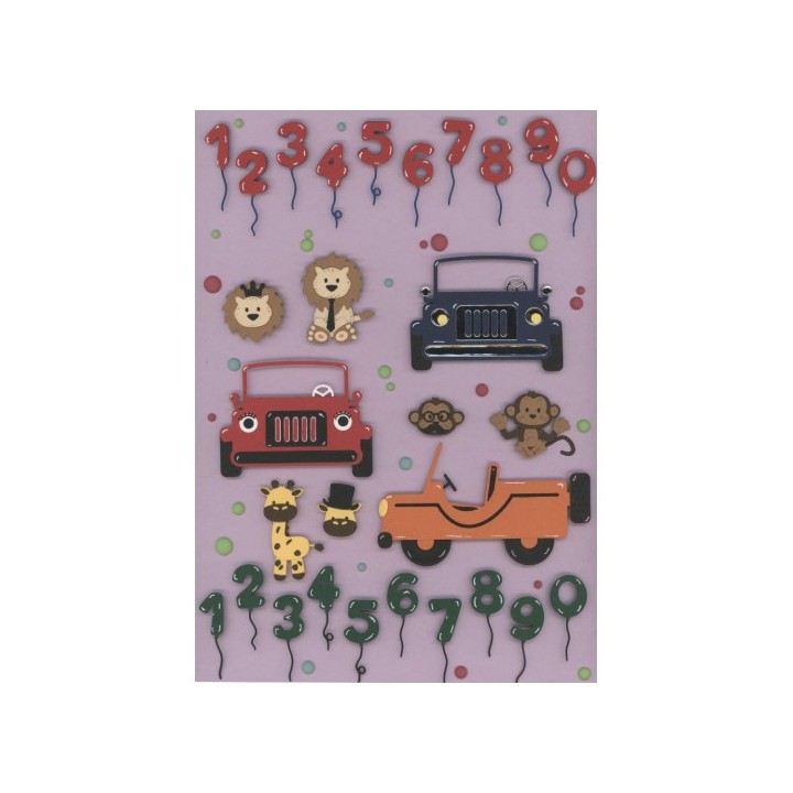 (YCD10304)Dies - Yvonne Creations - Jungle Party - Jungle Numbers