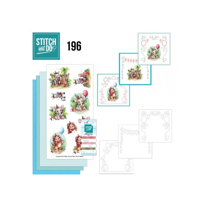 (STDO196)Stitch and Do 196 - Yvonne Creations - Jungle Party