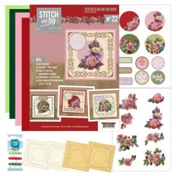 (STDOOC10022)Stitch and Do on Colour 22 - Amy Design - Roses Are Red