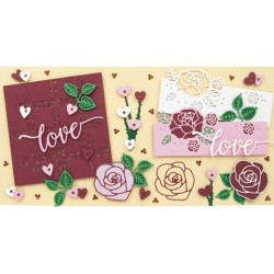 (ADD10301)Dies - Amy Design - Roses Are Red - Buil-up Rose