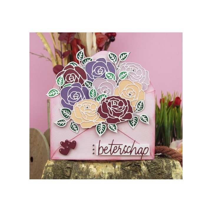 (ADD10301)Dies - Amy Design - Roses Are Red - Buil-up Rose