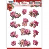 (SB10743)3D Push Out - Amy Design - Roses Are Red - Peonies