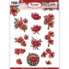 (SB10744)3D Push Out - Amy Design - Roses Are Red - Poppies