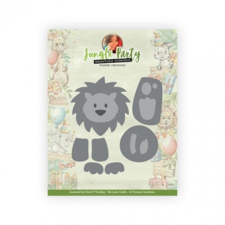 (YCD10307)Dies - Yvonne Creations - Jungle Party - Jungle Lion