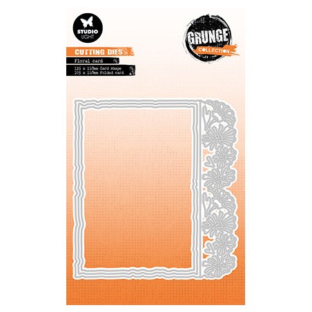 (SL-GR-CD501)Studio Light SL Cutting Die Floral card Grunge collection nr.501