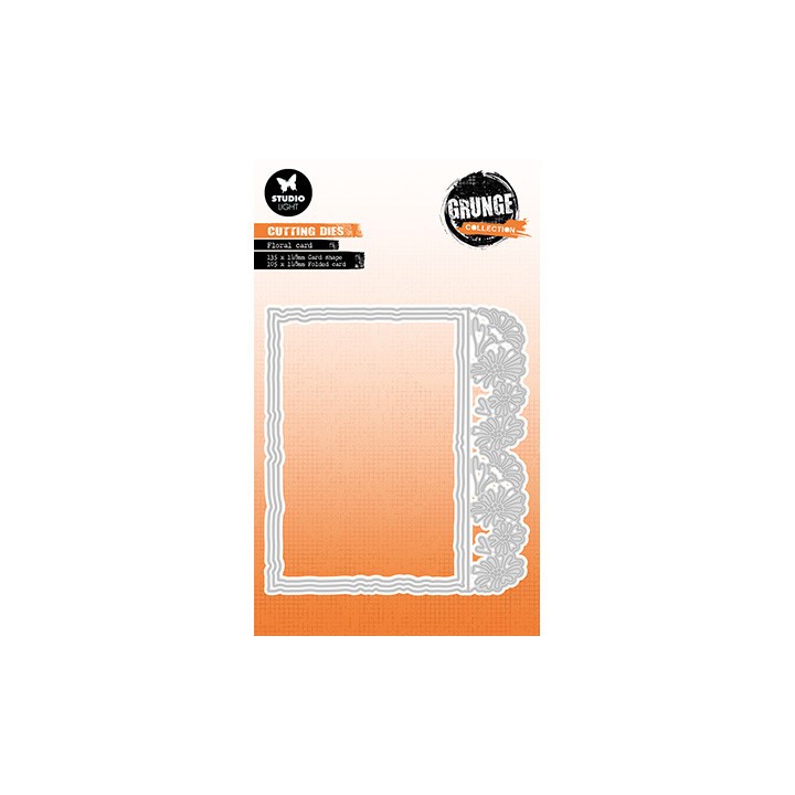 (SL-GR-CD501)Studio Light SL Cutting Die Floral card Grunge collection nr.501