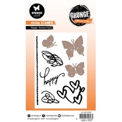 (SL-GR-CD502)Studio Light SL Cutting Die Happy butterfly Grunge collection nr.502