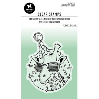 (BL-ES-STAMP407)Studio light SL Clear stamp Party Giraffe Essentials nr.407